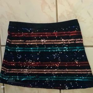 NWOT Delvin Sequin Mini Skirt